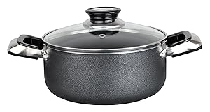 Aramco AG-1002C Alpine Cuisine Dutch Oven, 10-Quart, Silver/Gray