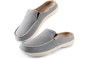 LazyStep Men's Orthopedic Slippers with Arch Support, Slip on Indoor Outdoor House Shoes