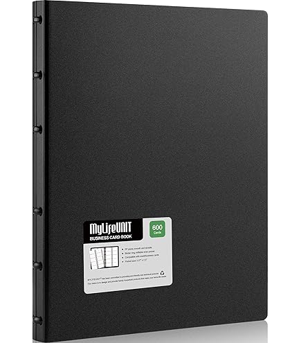 business card binder amazon Amazon.com: Business Card Holder Organizer Book