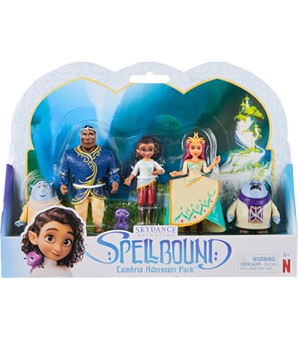Spellbound Conjunto Magical Carriage Adventure – Carruaje Rojo Con Ellian Y Sus Padres Monstruo, Figuras De Netflix De 6 Años En Adelante