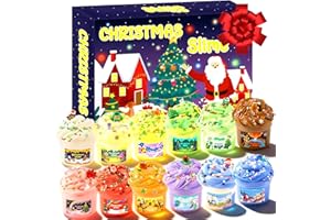 GEILEADER Christmas Stocking Stuffers - Slime for Kids - 12 Pack Slime - Toys Slime Kit Xmas Gifts for Classroom Rewards Teens Girls Boys 3 4 5 6 7 8 9 10 11 12 Year Old and Adults