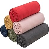 Special SG Glory Fleece Throw Blanket Set Bulk for Travel Kids Outdoor Wedding Pet (Assorted #3, Pack of 6 50x60 Inches)
