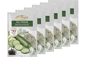 Mrs. Wages Dill Pickles Quick Process Mix, 6.5 oz Pouch (VALUE PACK of 6)