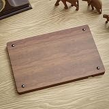 Lawnrden Valet Tray, Walnut Nightstand Organizer with Leather Inlay view 4