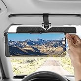JOYTUTUS Polarized Sun Visor Extender for Car, Upgraded Adjustable Car Sun Visor Extension Sun Blocker UV400, Anti-Glare Stra