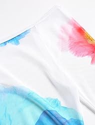 ZAFUL Womens Swimsuit Cover Up Dress Off Shoulder