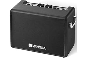 Vangoa Bass Guitar Amp, 30W Portable Bass Amplifier, Equipped with an 8-inch Speaker, Built-in Overdrive Circuit, and midrange dip Contour Switch, Suitable for Indoor and Outdoor bass Practice.