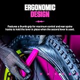 Muc Off Rim Stix Tyre Lever 2 Pack Pink - Integrated Valve Remover & Spoke Hook view 4