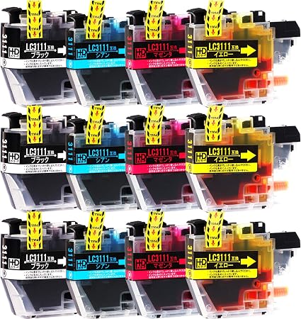 Amazon ブラザー用 Lc3111 4pk 3set 互換インク Lc3111 4色 ３セット Dcp J572n Dcp J5n Dcp J972n Dcp J973n B W Dcp J9n B W Mfc J3n Mfc J903n Dcp J978n B W Dcp J577n Mfc J998dn Dwn Mfc J738dn Dwn Dcp J987n W 横トナ トナーカートリッジ 通販