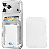 ExtreLife Upgraded for Magsafe Wallet, Strongest Magnetic Wallet for iPhone 17/16/15/14/13/12 Series, for iPhone Magsafe Wallets with 2 Card Slots, RFID Blocking, Vegan Leather, Fit 7 Cards, White