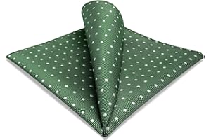 S&W SHLAX&WING Pocket Squares for Men Dots Dotty Handkerchiefs Wedding Prom