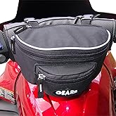 GEARS Small Handlebar Bag for Motorcycle, Trike, Snowmobile, ATV | Water-Resistant Front Pouch, Handlebar Fanny Pack Storage