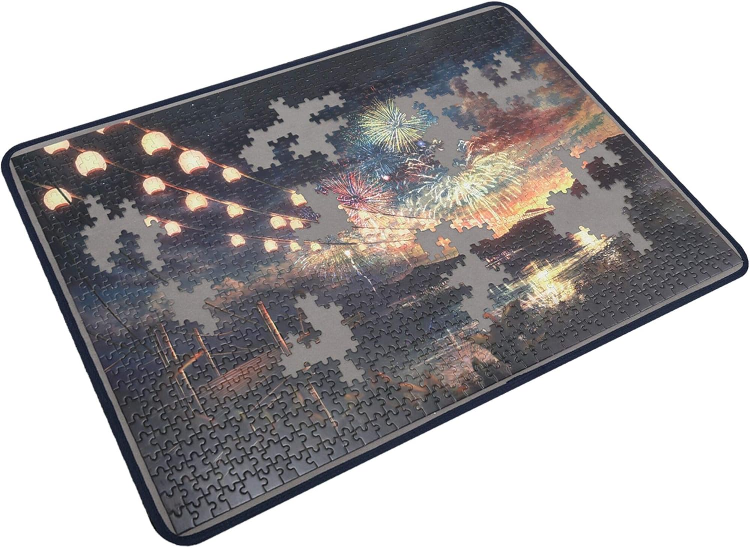 Tektalk Portable Puzzle Mat for Storage - Non-Slip Surface, Up to 1000 Pieces, Without Dustproof Cover