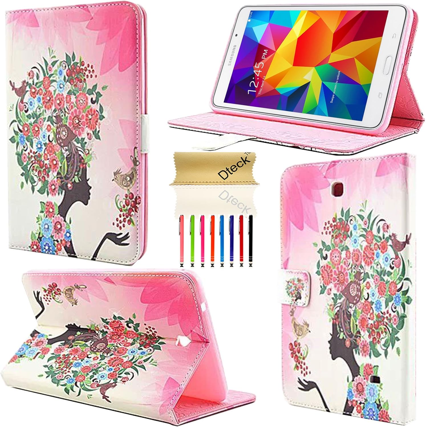 Tab 4 8.0 Case,T330 Case, Dteck(TM) Fashion Girls Bling