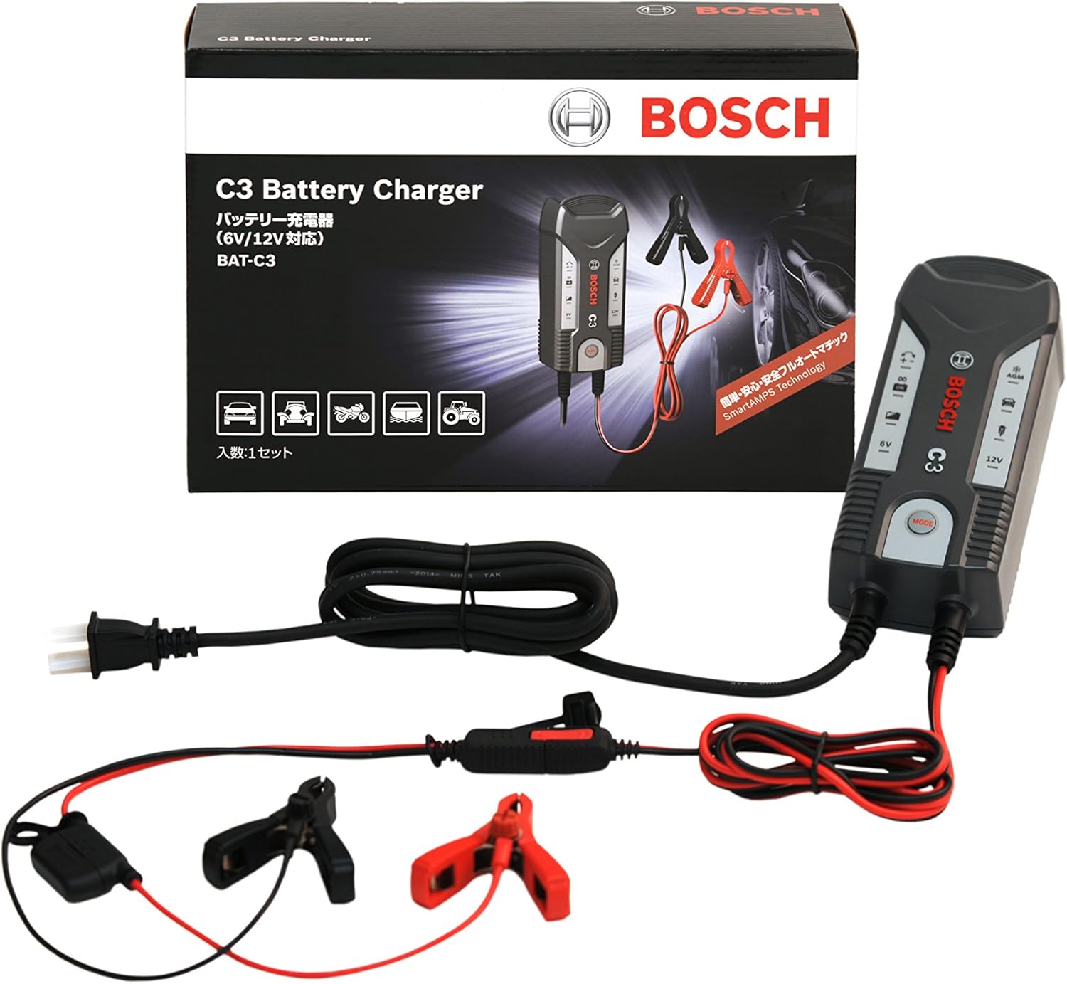 Amazon Bosch ボッシュ バッテリーチャージャー C3 Bat C3 バイクバッテリー充電器 車 バイク Amazon Bosch ボッシュ バッテリーチャージャー C3 Bat C3 バイクバッテリー充電器 車 バイク