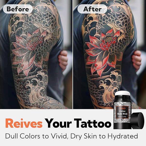 SEXY MIX TATTOO AFTERCARE TATTOO BALM, TATTOO ENHANCER FOR OLD TATTOO CREAM, GENTLE INGREDIENTS TATTOO CARE, TATTOO LOTION COLOR ENHANCEMENT, MOISTURIZING SKIN STICK (UNSCENTED, 2.65OZ)