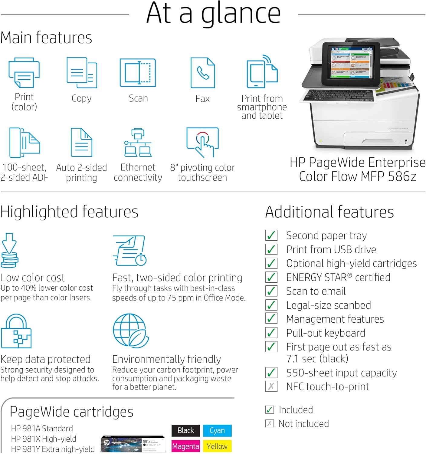 pagewide enterprise mfp 586z
