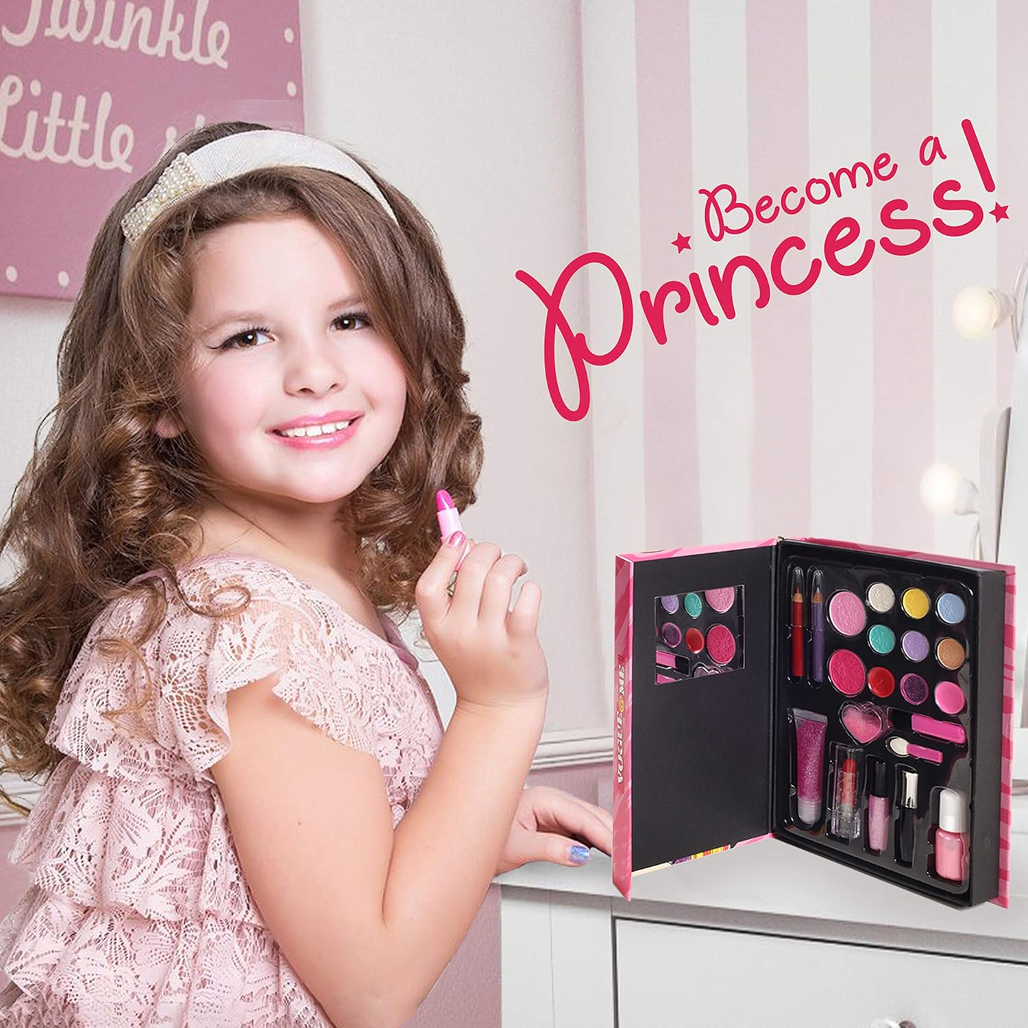 Lil Me Kids Fun, Beauty, Fashion Washable Makeup Set: Toys & Games