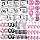 Dansydaisy 72 Pcs Volleyball Party Favors Gifts for Team Volleyball Accessories Include Cosmetic Bag Hair Scrunchies Compact Mirrors Keychain Bracelets Lipstick Holder for Women Birthday Christmas