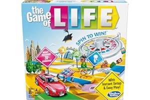 Hasbro Gaming The Game of Life Board Game, Family Games for Kids Ages 8+, Includes 31 Careers, Family Board Games for 2-4 Players, (Amazon Exclusive)