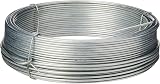 Merriway BH00326 Galvanised Garden Wire 14 Gauge 1/16 Inch Thick 30m Grey