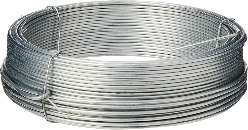Merriway BH00326 Galvanised Garden Wire 14 Gauge 1/16 Inch Thick 30m Grey