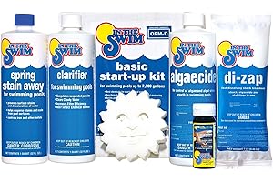 In The Swim Pool Basic Opening Chemical Start Up Kit - Above Ground and In-Ground Swimming Pools - Up to 7,500