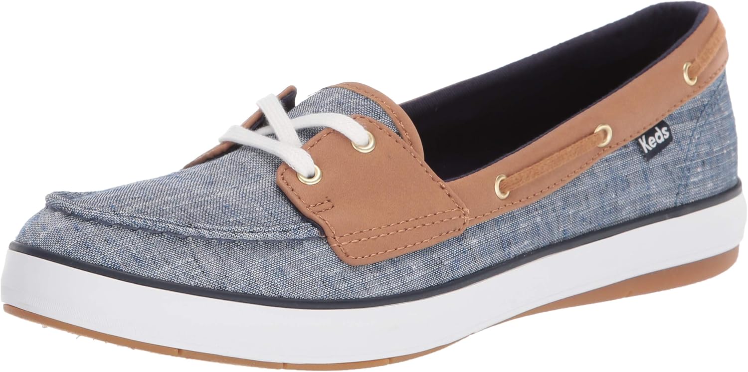 Keds Womens WF61898 Charter Airy Chambray Blue Size 3.5 UK Amazon.co