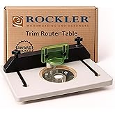 Rockler Trim Router Table with Bit Guard, Adjustable Compact Router Table | Trim Router Table &ndash; Compact Precision Routing &ndash; Router Table &ndash; High-Visibility Bit Guard &ndash; Pre-Drilled Mounting Holes