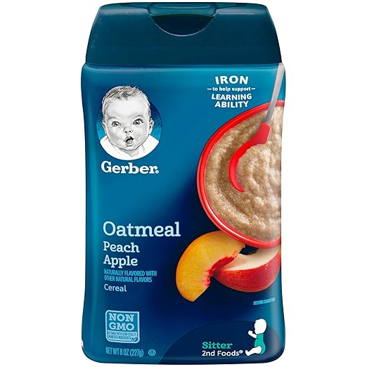gerber oatmeal peach apple