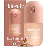 Kitsch Hair Perfume for Women &ndash; Hair Spray &amp; Body Mist &ndash; Amber Shores, 20mL | Clean, Deodorizing &amp; Patented Odor-Eliminating Technology &ndash; Freshen Hair, Body &amp; Pillows &ndash; Made in USA