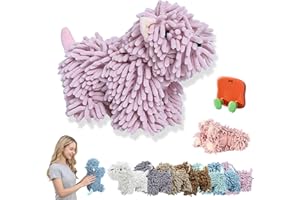 Cute Dog Chenille Hand Towel, Chenille Dog Towel, Puppy Shaped Hand Towels, Super Absorbent Fuzzy Ball Towels, Microfiber Pup