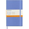 Moleskine Classic Notebook, Soft Cover, Large (5" x 8.25") Ruled/Lined, Hydrangea Blue, 192 Pages