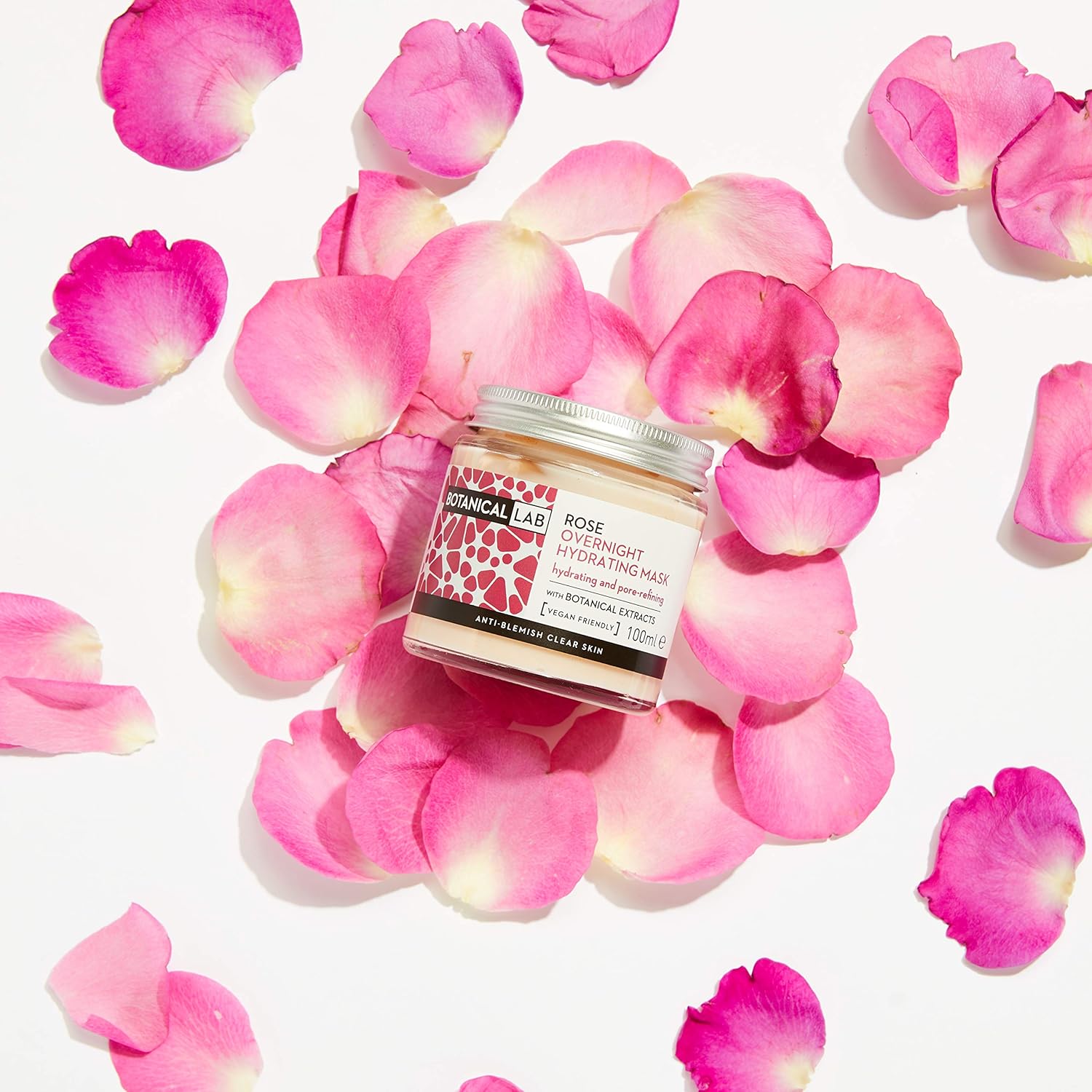 Botanical Lab Rose Overnight Hydrating Face Mask 100ml with Hyaluronic Acid BigaMart