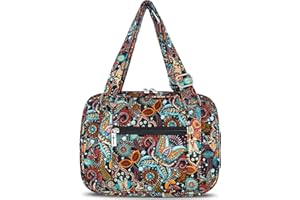 Lost Deer Bible Cover for Women with Adjustable Straps, Extra Large Study Bible Carrying Case Bag with Zip Pocket, 11.3x8.3x2.7 Inches