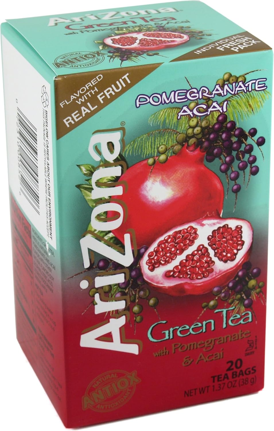 Arizona pomegranate&acai Green tea bags - 20 ct (072310008526)