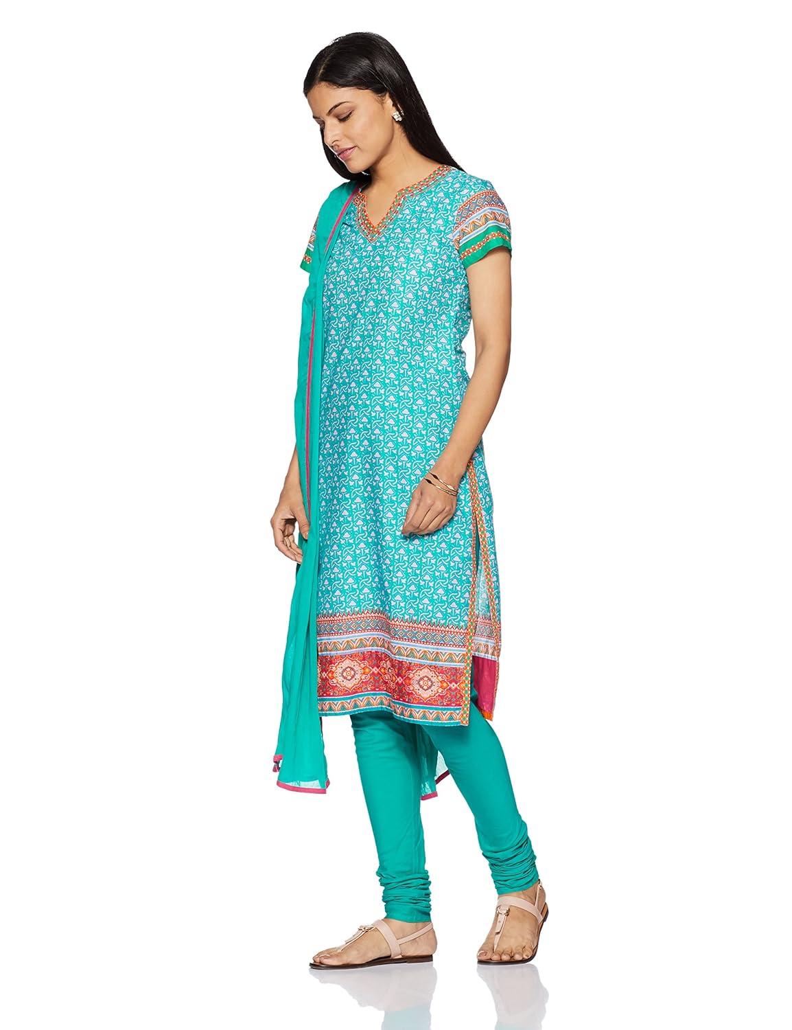 biba women's a-line salwar suit