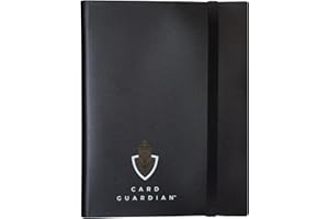 Card Guardian - 9 Pocket Trading Card Album 360 Side Loading Pocket Binder for Trading Card Games TCG (Black) Compatible with Pokemon Card Binder Yugioh Cards MTG Binder Sports Card Binder