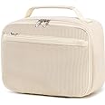 Bluboon Kids Girls Lunch Bag Insulated Lunch Box for school Corduroy Lunch Cooler Organizer School Kids Lunch Tote (Corduroy-White)