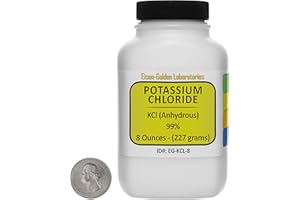 EISEN-GOLDEN LABORATORIES Potassium Chloride [KCl] 99% ACS Grade Powder 8 Oz in a Space-Saver Bottle