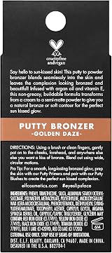 e.l.f. Putty Bronzer Golden Daze Creamy Pigmented Bronzer 0.35 oz 10 g view 4