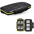 JJC Deluxe 7 Slots XQD Cfexpress Type-B SD SDXC SDHC Memory Card Case Carrying Storage Holder for 3 XQD/Cfexpress Type-B and 4 SD, Travel-Friendly Case with Water-Resistant & Shockproof Protection