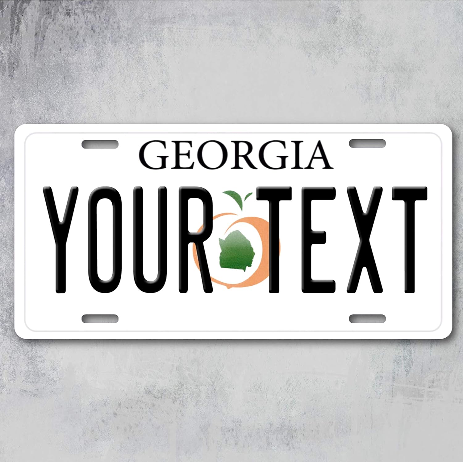 Amazon Com Georgia Peach State Customized Personalized Vanity Novelty Custom License Plate Tag Aluminum 6 X 12 Automotive