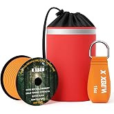 X XBEN Arborist Throw Line Kit with Slick Rope, Throw Weight, Reflective Storage Bag, Suit for Tree Cutting,Camping, Trimming, Hanging Swing, Forestry Tree Gear for Low and High Limb Throwing