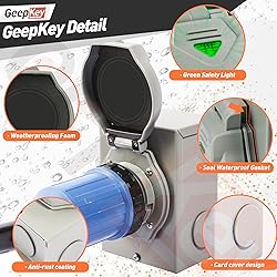 GeepKeyPro 50 Amp Generator Inlet Box