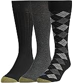 GOLDTOE Men's Argyle Assorted Crew 5 Pack