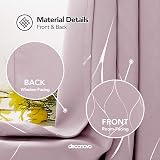 Deconovo Window Treatment Eyelet Curtains 46x90 Inch Pink Foil Blackout view 3