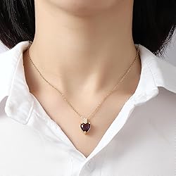 February Birthstone Necklace for Women 14K Gold