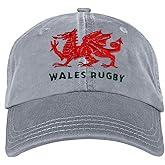 Wales Rugby Dragon Twill Cap Grey