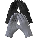 REACH STAR Winter Gloves, Glove for Men Women, Upgraded Touch Screen Texting Warm Running with Thermal Soft Knit Lining